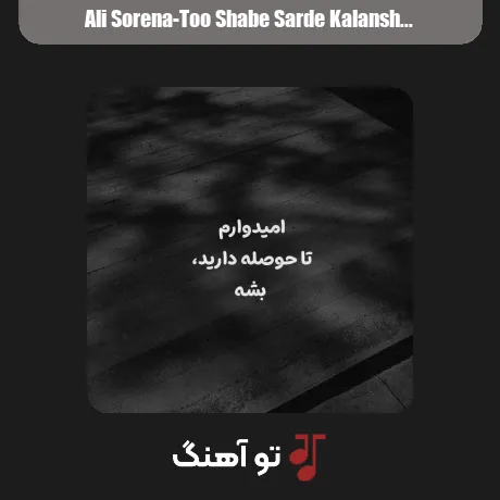 رپ تو شب سرد کلانشهر برف انبوه بسته بود ارتباط و راه رو از علی سورنا ورژن ترند اینستاگرام با کیفیت عالی